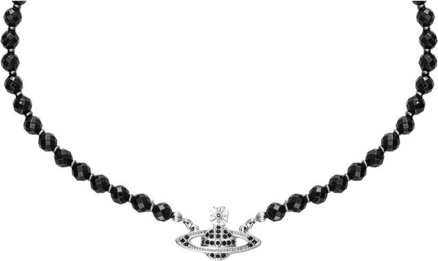 Vivienne Westwood Halskette, Schwarzer Onyx, Messing, Damen - Bild 1