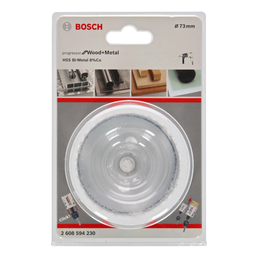 Bosch PRO Multi Material PC Plus Lochsäge für Holz und Metall in Silber, Durchmesser: 73 mm, Tiefe: 44 mm - Bild 3