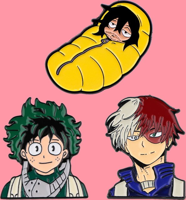 MJMJAAK Brosche Emaille Pin, Anime-Figuren, Unisex - Bild 1