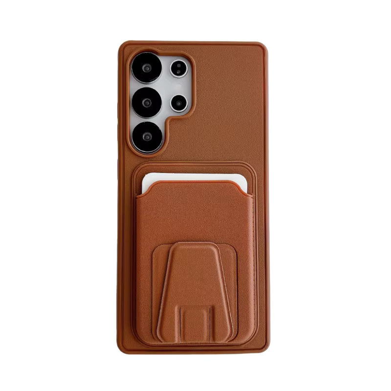 Samsung Handyhülle mit Kartenfach aus mattem TPU und hartem PC in Rot für S25 S24 S23 S26 Ultra Plus FE A56 A55 A54 A36 - Bild 4