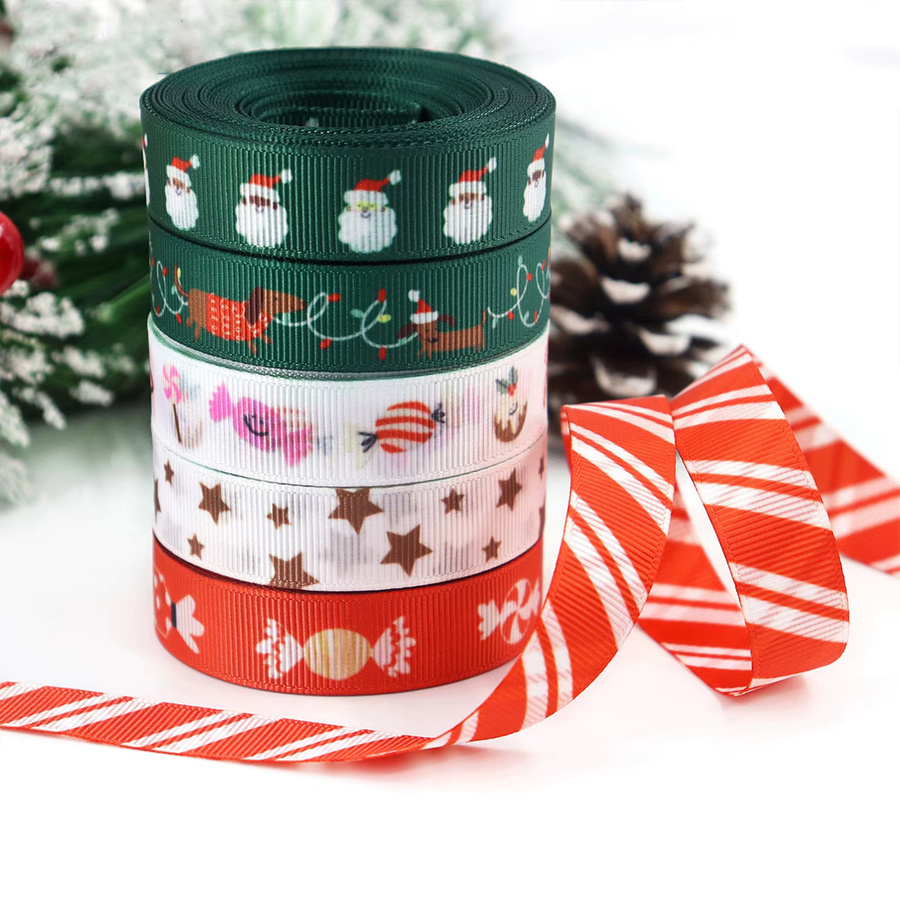 Weihnachtsband zum Verpacken von Geschenken mit Dackel, Lebkuchenmann und Weihnachtsmann Motiven für deine Heimdekoration - Bild 3