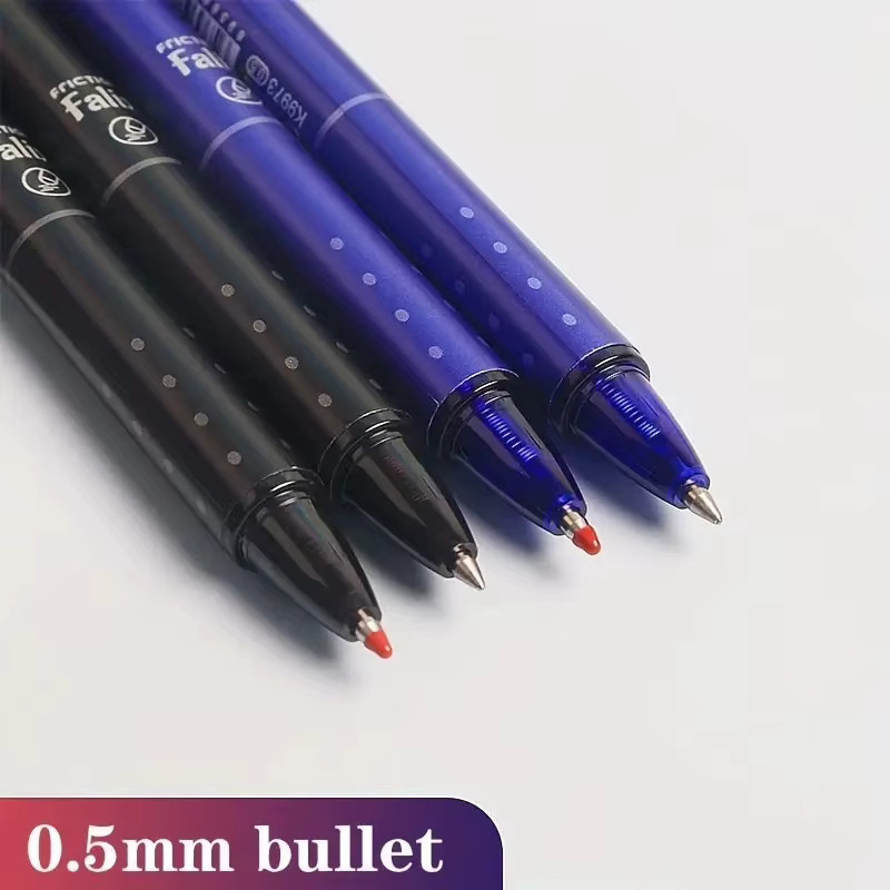12 Stück löschbare Gelstifte mit 0,5 mm Spitze in Schwarz und Blau inklusive Nachfüllstäben - Bild 3