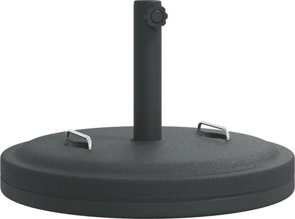 videx Sonnenschirmständer Schwarz mit Griffen für Ø38/48 mm Mast, 25 kg, Rund