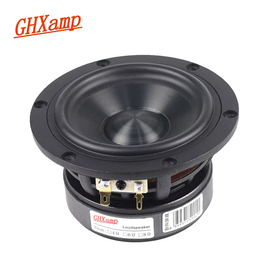 GHXAMP Mittelbass-Lautsprechereinheit aus Keramik und Metall mit Aluminiumfilm, 120 mm, Schwarz - Bild 2