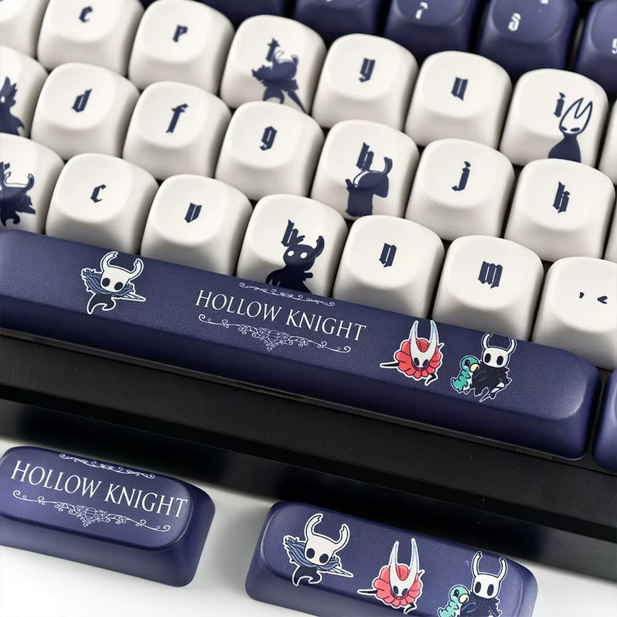 MAIMOOO Hollow Knight Tastenkappen im MOA-Profil, PBT-Sublimation, Marineblau und Schwarz - Bild 2