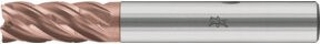 PFERD VHM-Fräser Ø10mm mit 5 Schneiden, Spanteiler, 2xDC, Radius 0,5mm, AlTiN / TiSiXN beschichtet, Schaft HB, Performance Rostfrei, Farbe: Silber - Bild 1