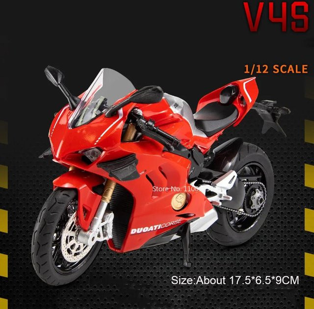 Linyi toy car Frühling Brise 450Sr V4S Motorräder Spielzeugmodelle, 1:12 Skala, Metall Druckguss, ab 14 Jahren - Bild 1