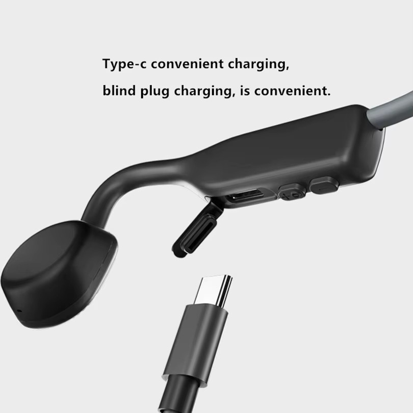Shokz OpenMove S661 Knochenleitungskopfhörer in Grau mit Bluetooth 5.1 und IP55 Wasserbeständigkeit als kabelloses Sport-Headset mit offenem Ohrdesign - Bild 2
