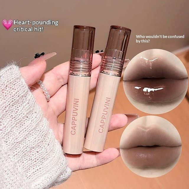 Cappuvini Lippenstift, Peel-Off, Mokka-Braun-Rosa, Matt - Bild 1