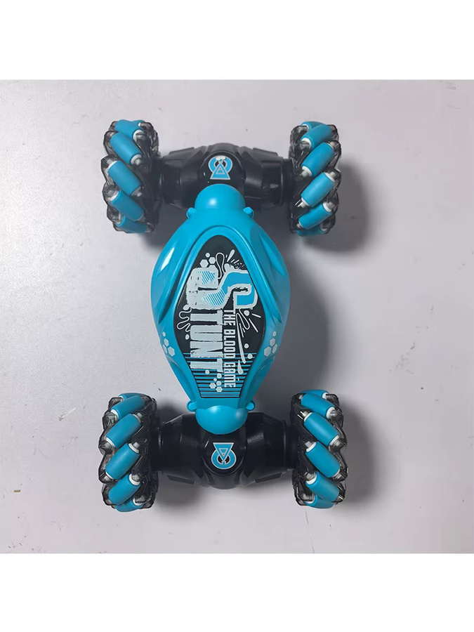 JJRC 4WD RC Drift Auto, Spray Stunt Auto, mit Musik-LED-Leuchten, Blau - Bild 4