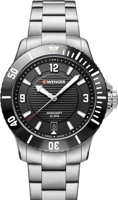Wenger Seaforce Damenuhr, Taucheruhr, Quarz, Edelstahl, 36 mm, 20 ATM - Bild 1