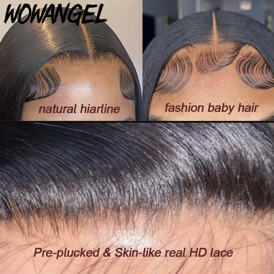 wowangel Perücke, 100% Menschenhaar, Glueless, Damen - Bild 4
