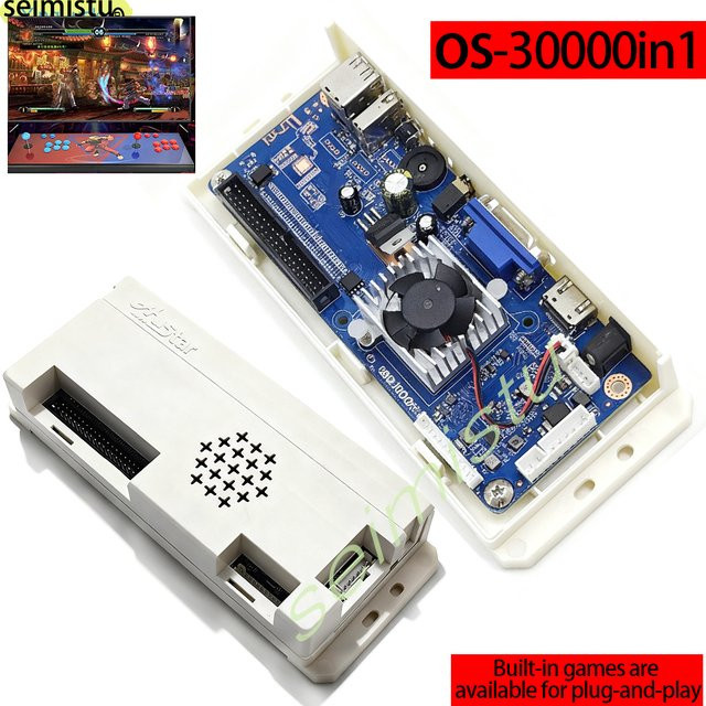 Pandora OS Arcade Spielekonsole mit 30000-in-1 Spielen, 2-Spieler-Mainboard für HDMI und VGA, Retro-Joystick-Konsole für Arcade-Spielautomaten und Bar-Top-Maschinen - Bild 1