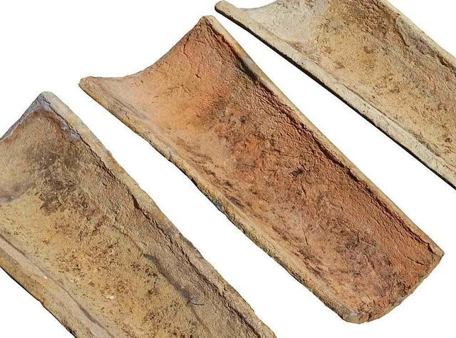 Antike Klosterziegel Mönch und Nonne in Terracotta, 20 Stück - Bild 1