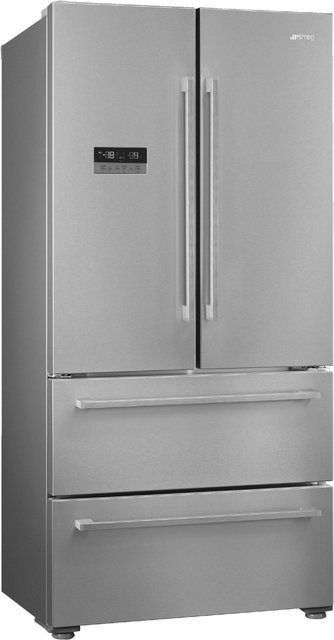 Smeg French Door Kühlschrank FQ55FXDE in Edelstahl Optik Silber - Bild 1