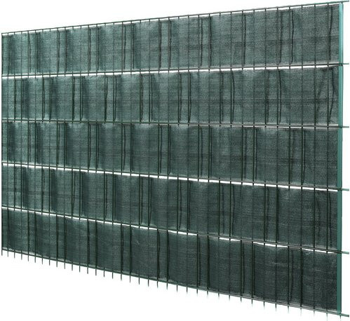 FLORAWORLD Sichtschutzstreifen aus HDPE in Grün, Länge: 2050 cm, Höhe: 24 cm - Bild 1