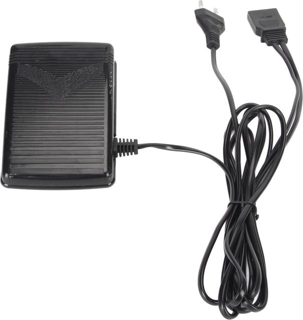 GoolRC Multifunktions-Nähmaschinenfußpedal mit Netzkabel und rutschfestem Pad in Grau/Schwarz - Bild 1
