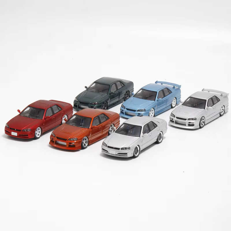 WELLY Nissan Skyline ER34, Automobil Modell, Maßstab 1:64, Metall - Bild 2