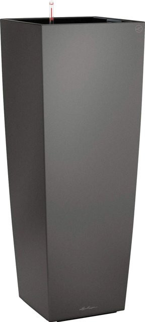 Lechuza Pflanzgefäß Cubico Alto Premium Säulengefäß Anthrazit metallic B/T/H: 40 x 40 x 40 cm - Bild 1