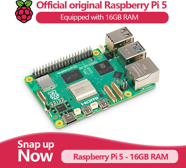 Raspberry Pi 5 mit 16GB RAM in Grün - Bild 1