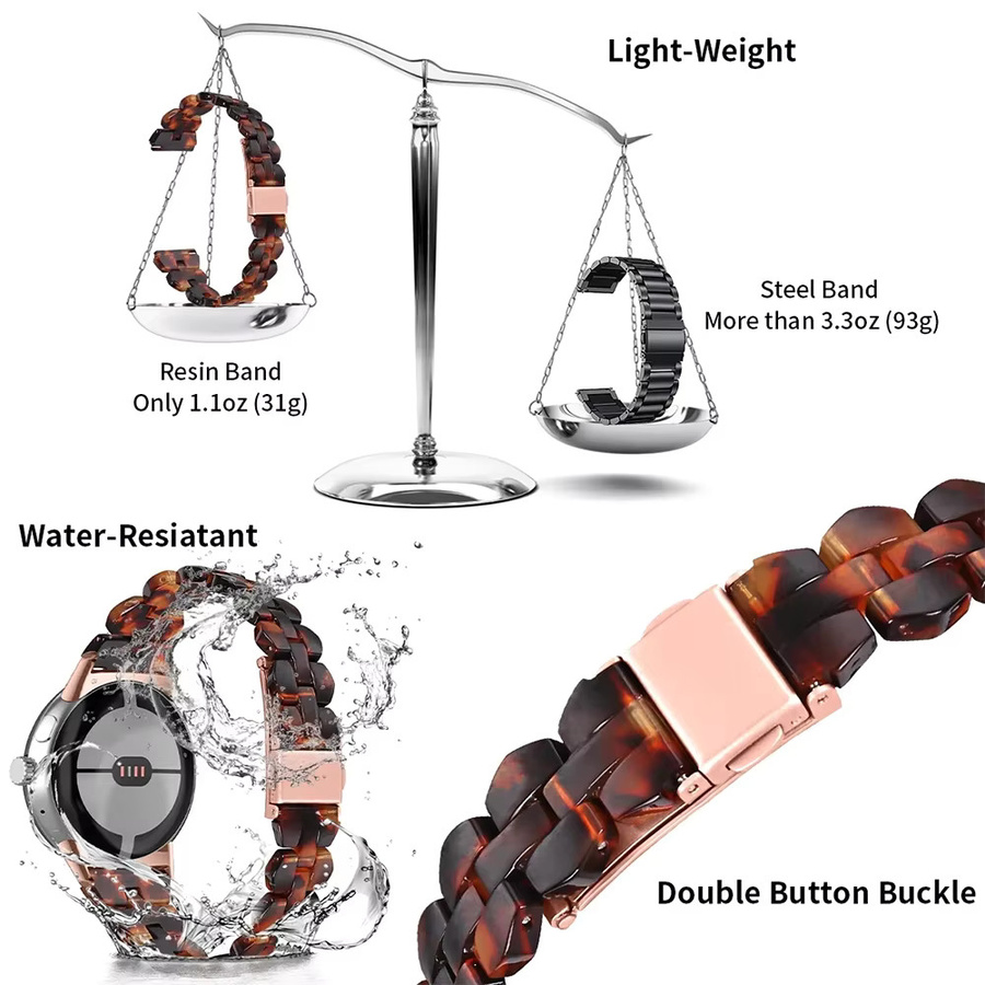 Smartwatch-Armband Resin, Google Pixel Watch 2, Unisex - Bild 2