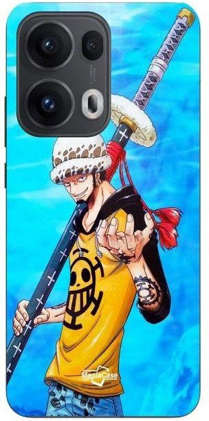 Maniecase Handyhülle für Oppo Reno 13 Pro 5G mit One Piece Trafalgar D Water Law Anime Design in Schwarz - Bild 1