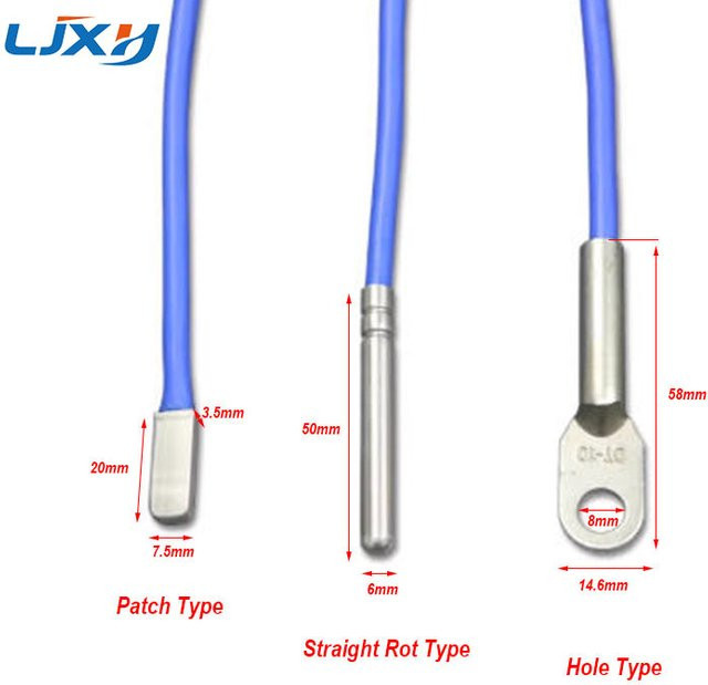 LJXH DS18B20 Digitaler Temperatursensor mit gekapselter Erkennungssonde in Blau - Bild 1
