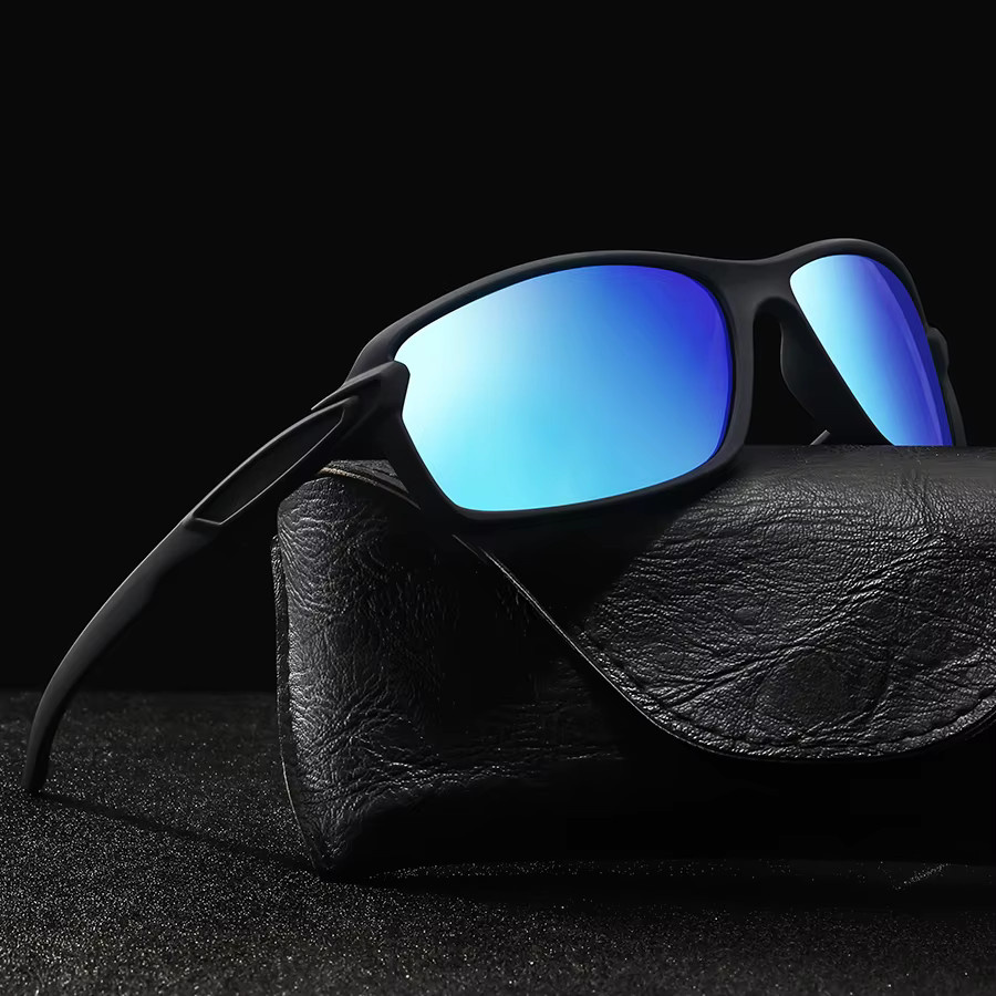 WSZ Sonnenbrille, Unisex, Vollrand, rectangular, Kunststoff, black - Bild 2