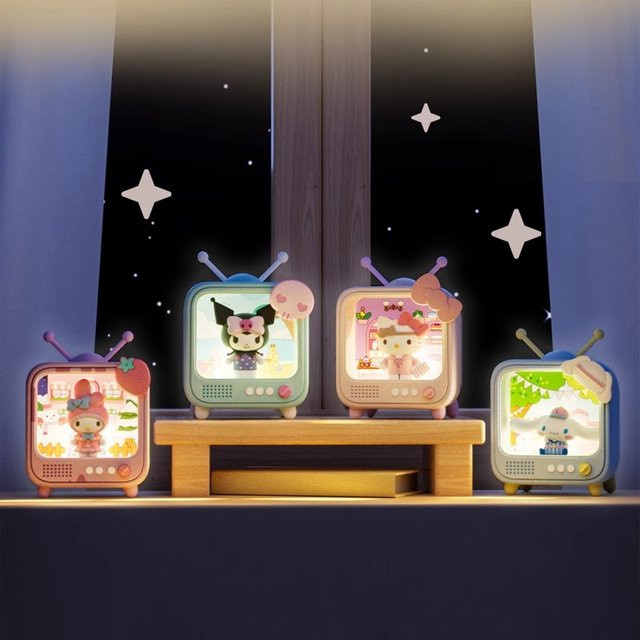 Sanrio Leuchtendes Nachtlicht mit Kuromi, Cinnamoroll und Hello Kitty als Desktop-Ornament für Mädchen, Multicolor - Bild 1