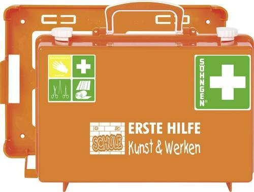 Söhngen Erste Hilfe Koffer aus Kunststoff in Orange, B/H/T: 31,0 x 13,0 x 21,0 cm - Bild 1