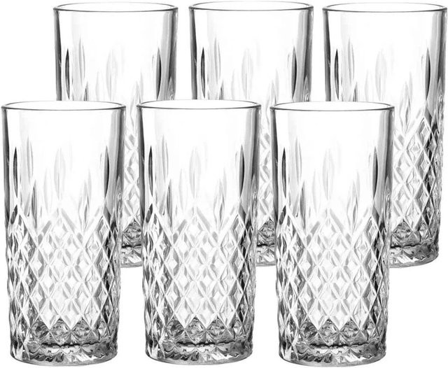 Leonardo Limited Edition Longdrinkbecher Tumbler aus Glas, transparent, 6er Set, 340 ml - Bild 1