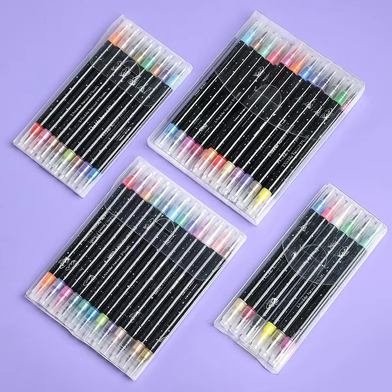 Haile Glitzer Acryl-Marker Doppelspitzen in Multicolour für Stein, Keramik, Glas und Holz - Bild 3