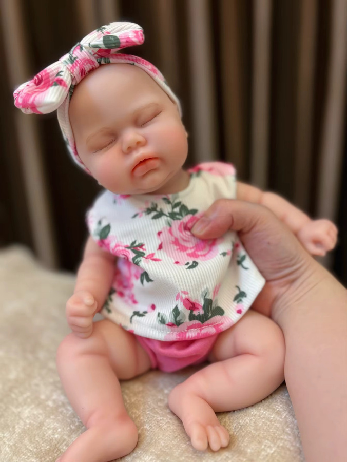 OtardDolls Reborn Baby Mädchenpuppe, 13 Zoll, Silikon, handgefertigt - Bild 3