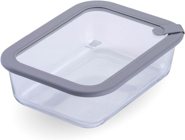 Fackelmann Chefkoch Vorratsdose aus Glas, eckig, transparent, 1,52 l - Bild 1