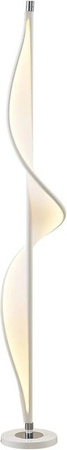 Lucande LED Stehlampe Edano in Weiß, dimmbar, moderne Wohnzimmerleuchte aus Textil und Aluminium, Höhe: 154 cm