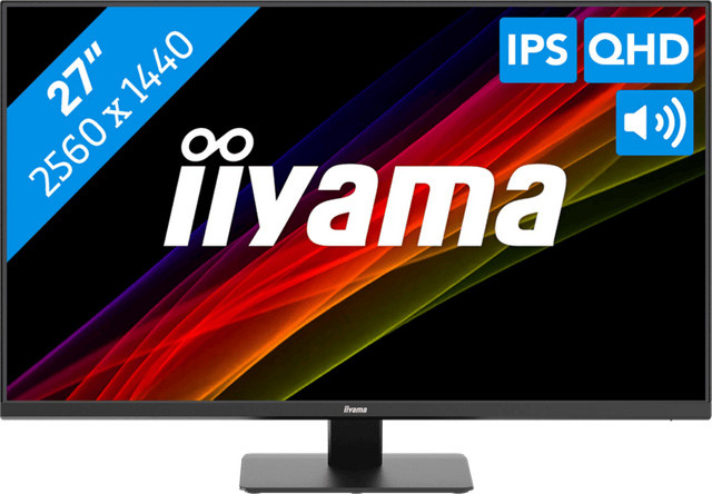 Iiyama ProLite X2793QSU-B1 LED-Monitor in Schwarz mit 27 Zoll, QHD-Auflösung, IPS-Panel und HDMI sowie DisplayPort - Bild 1