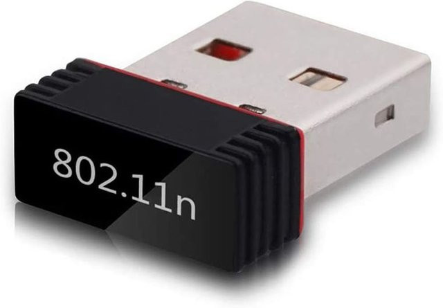 Mosizave Wi-Fi 6 USB-A WLAN-Adapter, 2,4 GHz Single-Band Netzwerkkarte in Schwarz - Bild 1