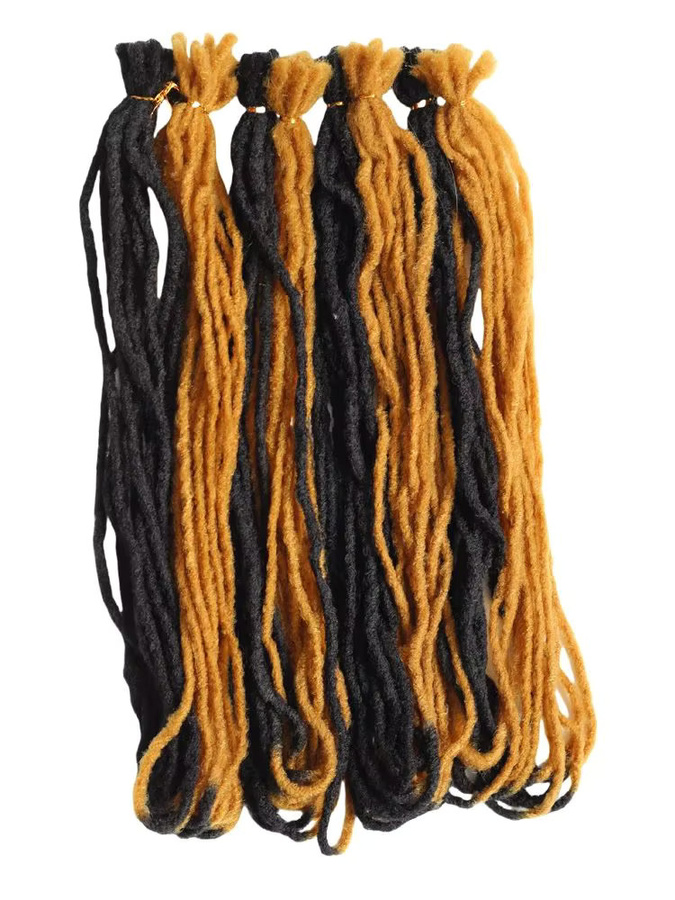 OLD STREET Haarverlängerung Dreadlocks, 40 Zoll, Blond Schwarz, Damen - Bild 5