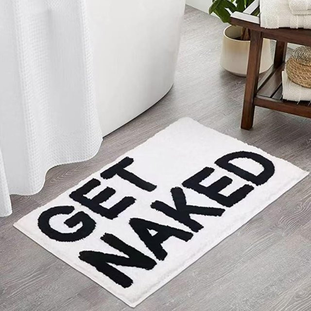 Wasserabsorbierende Fußmatte im skandinavischen Design mit Kaschmir-Gefühl, Farbe: Weiß, B/T: 80 x 50 cm - Bild 1