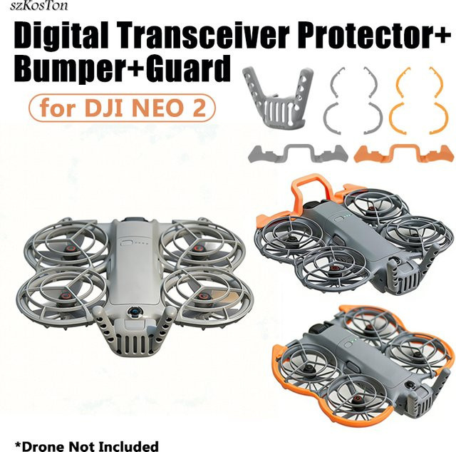 DJI Propellerschutz und Transceiver-Schutzring für DJI NEO 2 Drohnen in Grau - Bild 1