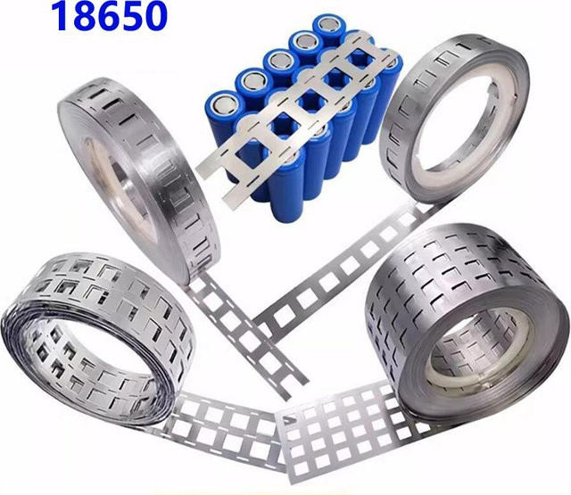 Vernickeltes Stahlband als Batterie-Verbindungsstück für 18650-Lithiumbatterien in Silber - Bild 1