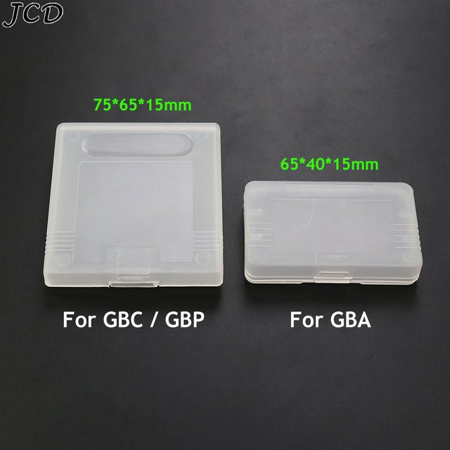 JCD 10er Set transparente Kunststoff-Schutzboxen für GameBoy Color, GBA und GBP Spielkassetten - Bild 1