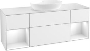 V&B Waschtischunterschrank Finion in Weiß glänzend lackiert, B/T/H: 160 x 50,1 x 50,1 cm - Bild 1