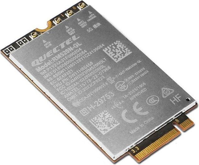 Lenovo Quectel RM520N-GL 5G Mobilfunkmodem M.2 Card in Silber - Bild 1