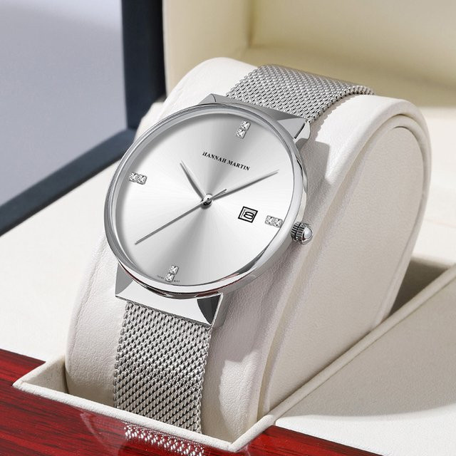 VA VA VOOM Armbanduhr, Quarz, Edelstahl, 40 mm, Silber, Zirkonia, Herren - Bild 1