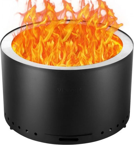 VEVOR Smokeless Fire Pit Stove Bonfire aus Edelstahl mit 71,1 cm Durchmesser - Bild 1