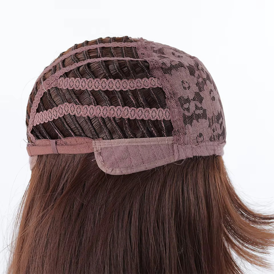 allaosify Perücke Lolita-Stil, langes lockiges Haar mit Pony, Damen - Bild 3