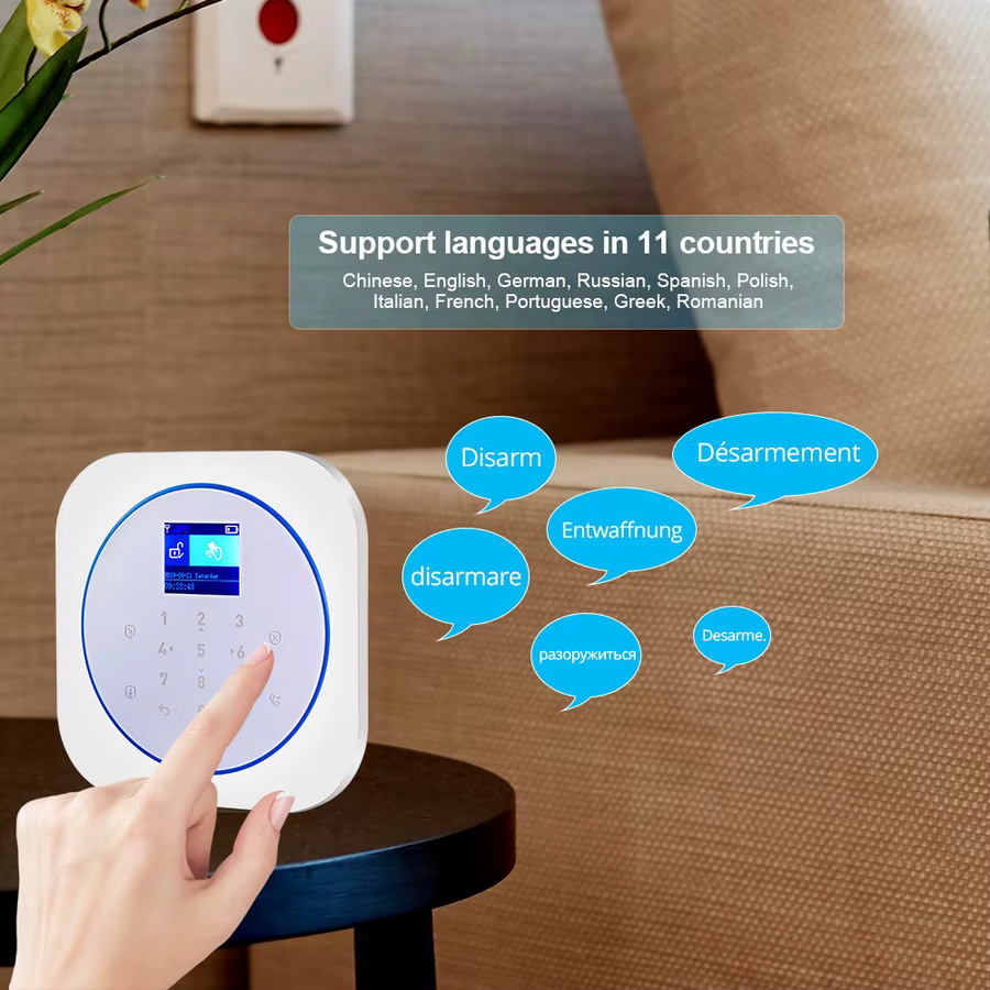 KERUI Wireless Home Alarm System GSM WiFi Sicherheitsalarmsystem mit Bewegungssensor in Weiß, kompatibel mit Alexa und Google Home für dein Zuhause und deine Wohnung - Bild 4