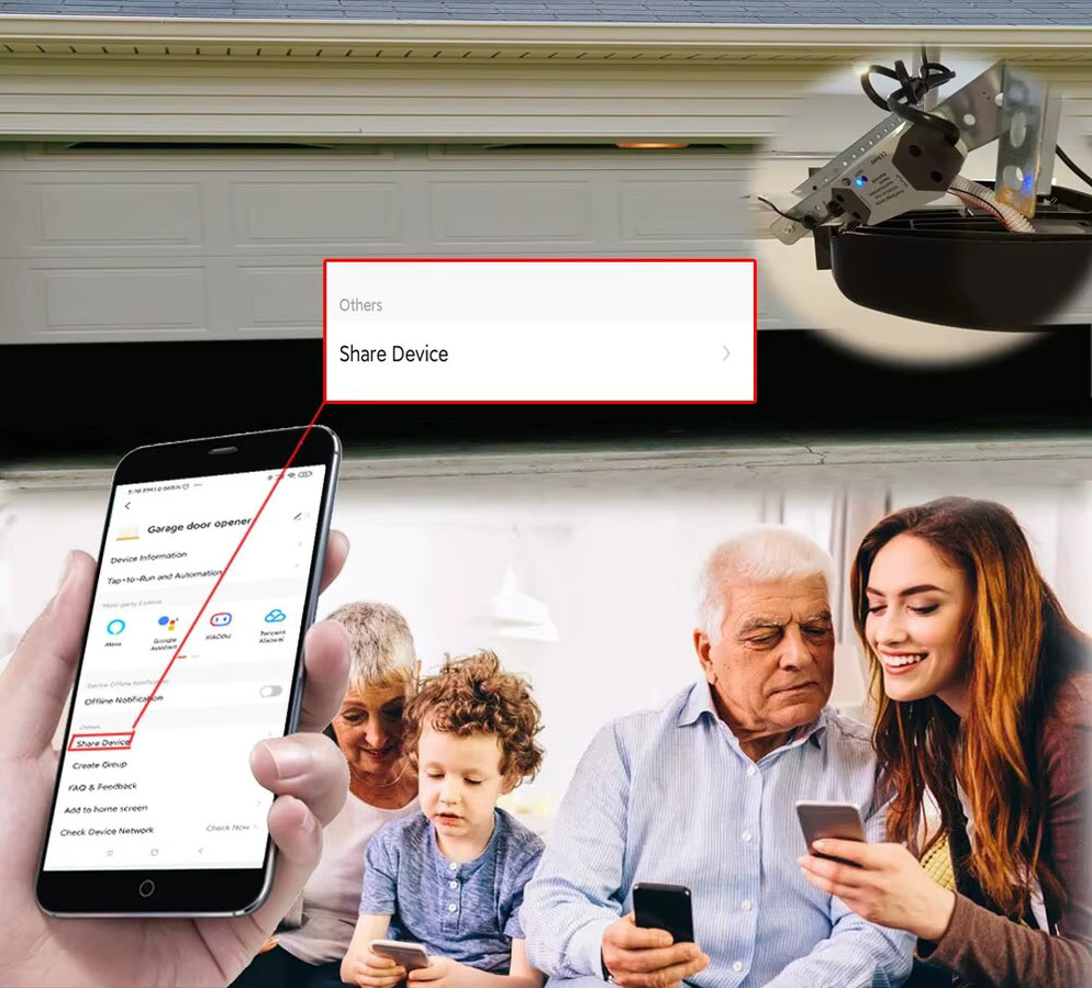 Tuya Smart Garagentor Controller Wifi Schalter für Alexa und Google Home in Schwarz oder Weiß - Bild 5