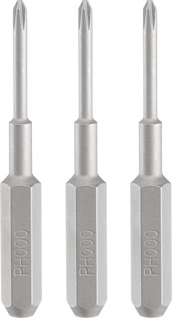 UXCELL Schraubendreher Bit Set aus S2 Stahl, Magnetisch, Farbe Silber, 3/5 Stück mit Phillips, Schlitz, Torx, Hex, Dreieck und Y-Typ, Sechskantschaft 5/32" - Bild 1